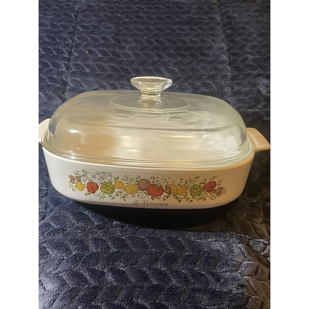 CORNING WARE SPICE OF LIFE 10" 2 1/2 QT CASSEROLE DISH & LID A 10 B CORNING USA